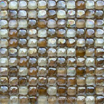 Crytal Glass Mosaic Tile, Mix Colors, 300 x 300mm Sheet Size, 25 x 25mm Unite Size